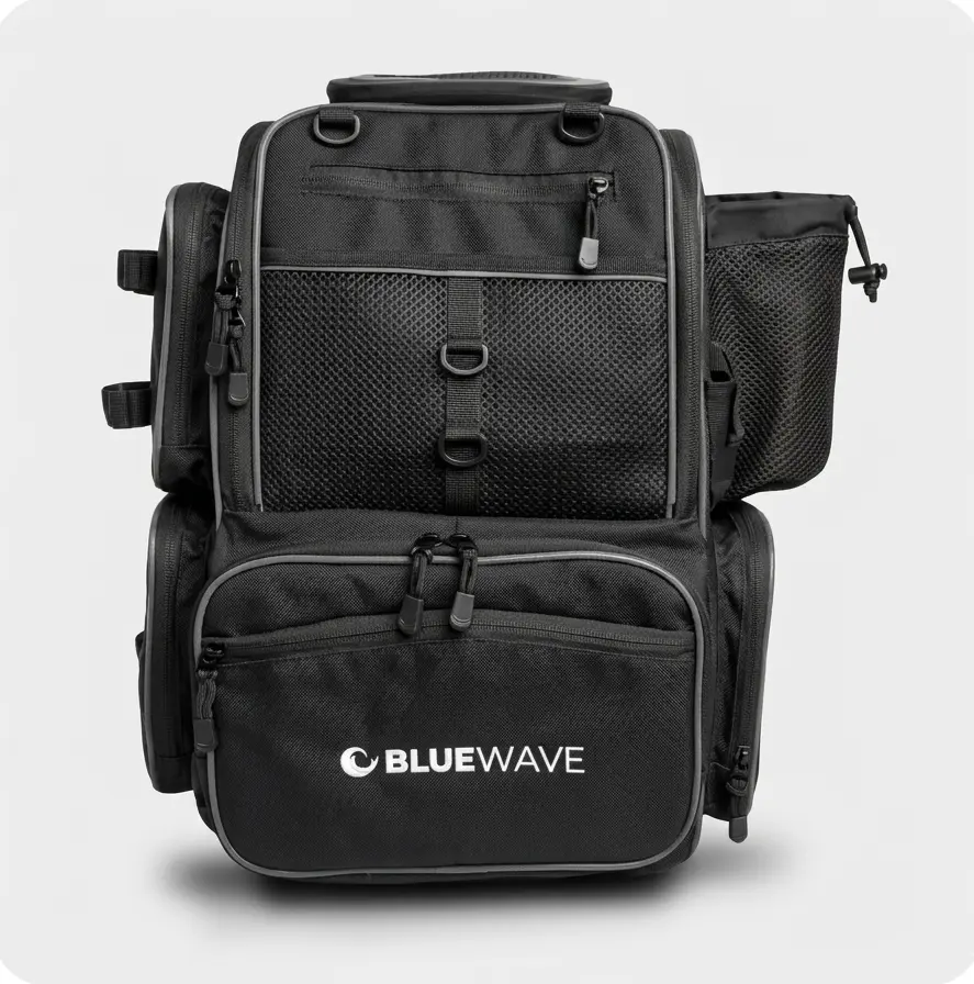 Mochila Nómada 42lt BlueWave – Black